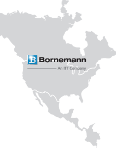 North America Map wtih Bornemann Logo
