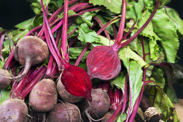 Beets can be used to nauturally color food red