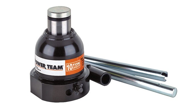 10T Hydraulic Jack, 10T Short Jack + Manual Hydraulic Pump Set Steel  Lifting Handle Tool for Car Repairing