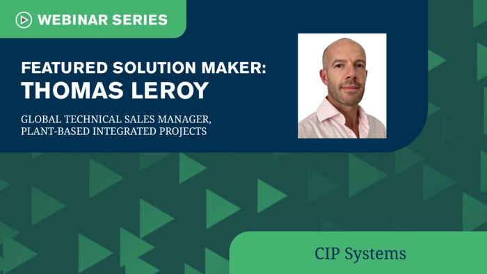 Sustainable Plant-Based Processing with Efficient CIP Systems